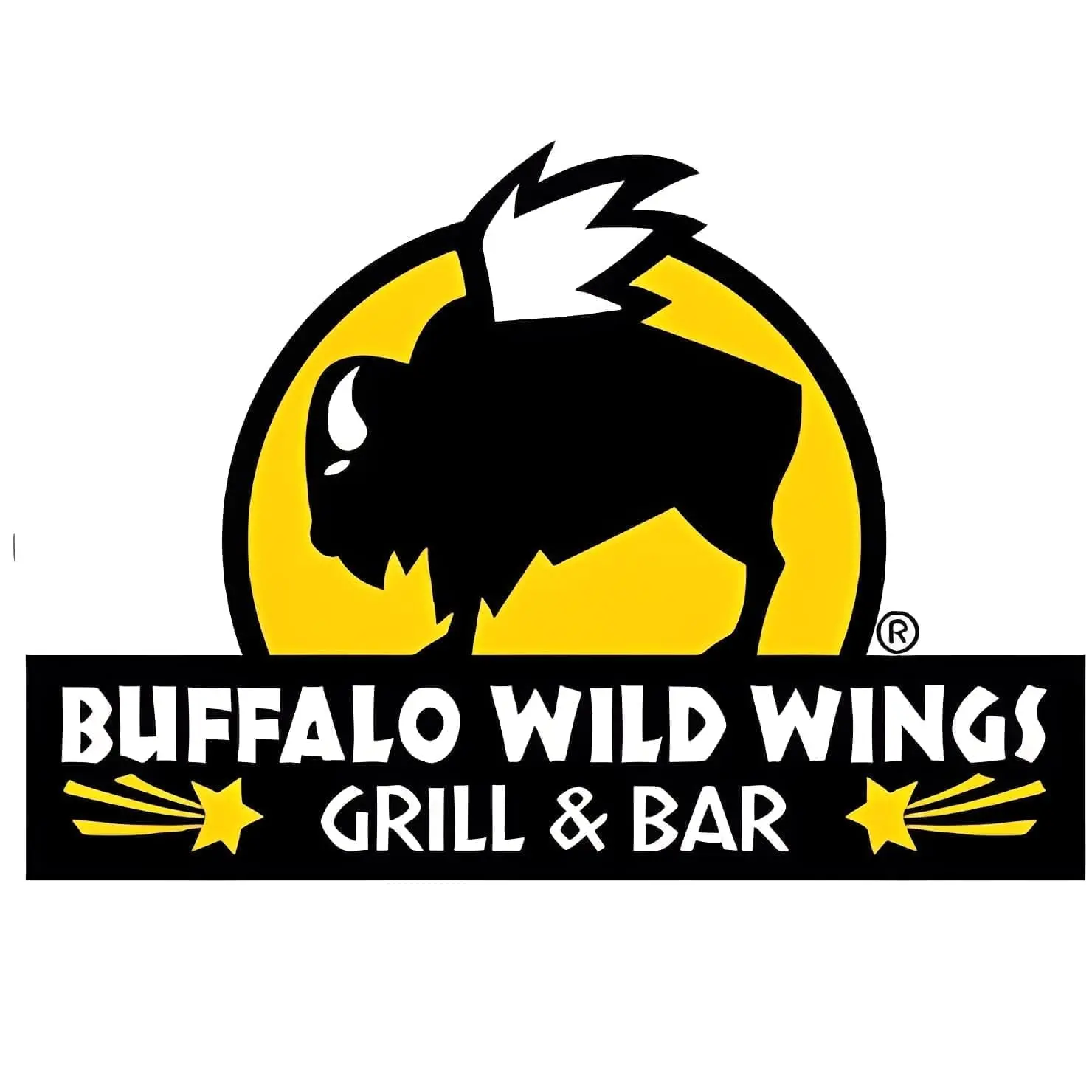 Buffalo Wild Wings logo with buffalo silhouette.
