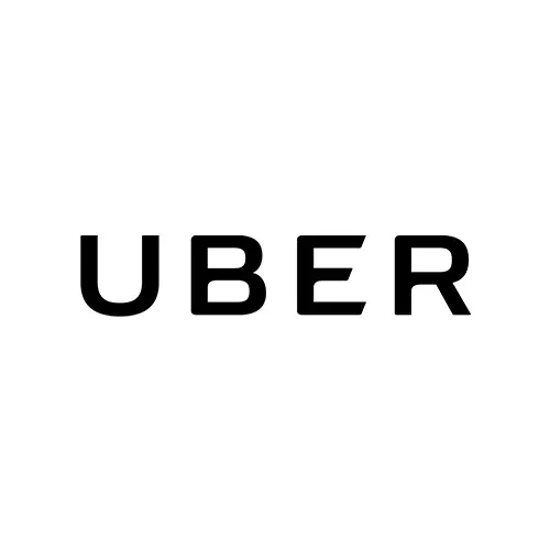 Uber logo in black text on white.