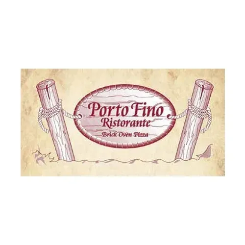 Porto Fino Ristorante logo with wooden sign.